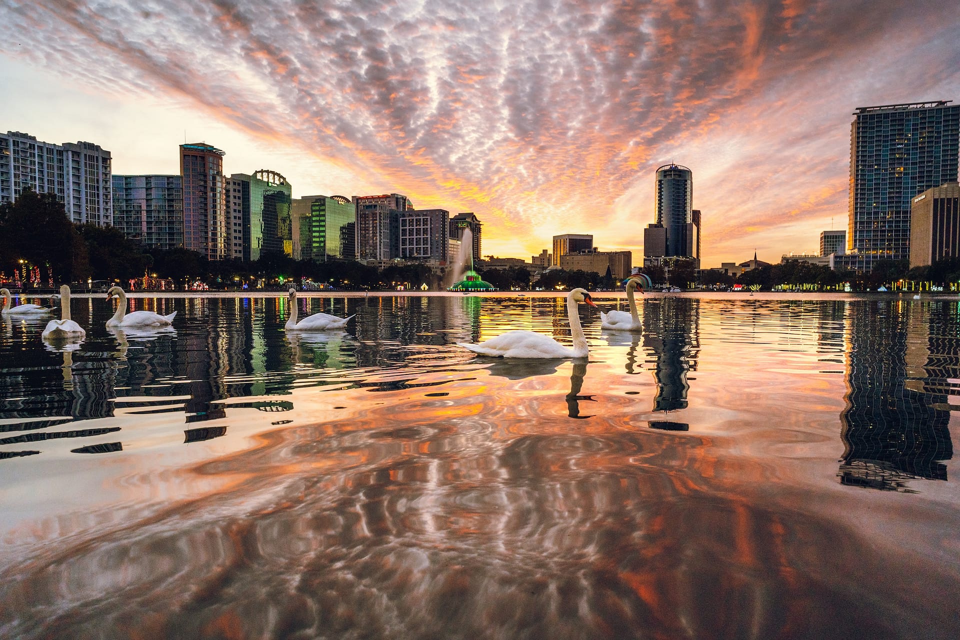 Reflections of Lake Eola fine art photography print